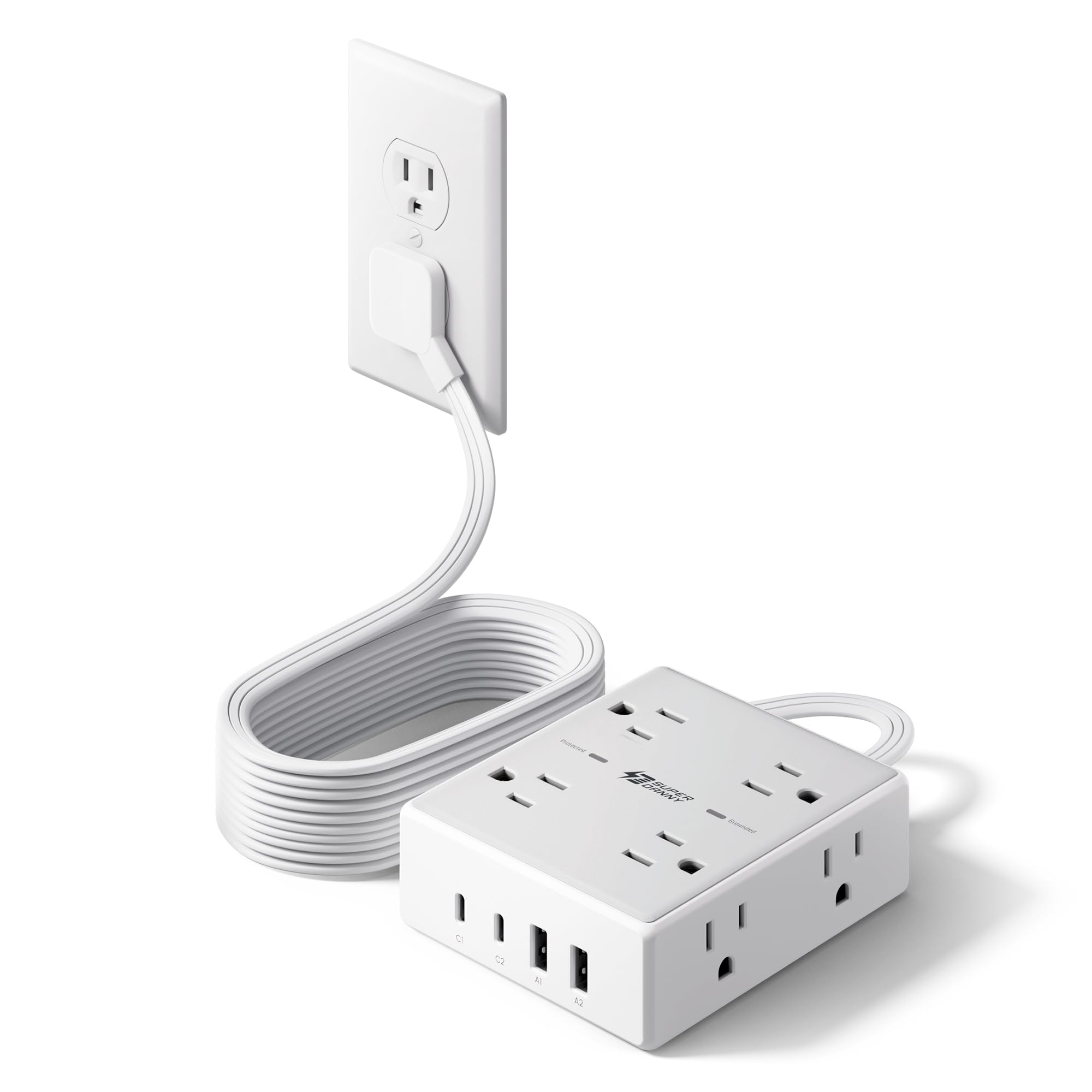 10ft Extension Cord with Surge Protection