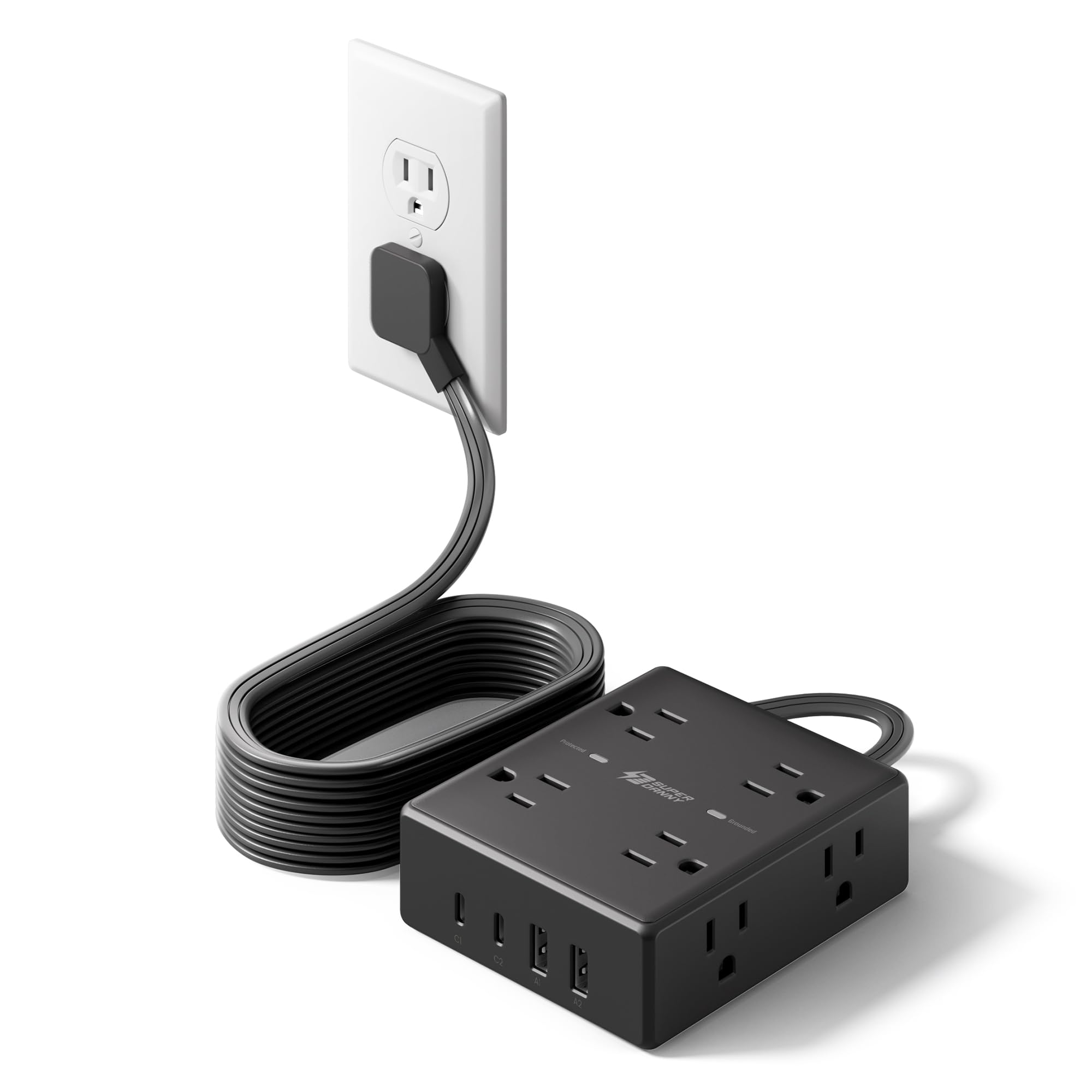 10ft Extension Cord with Surge Protection