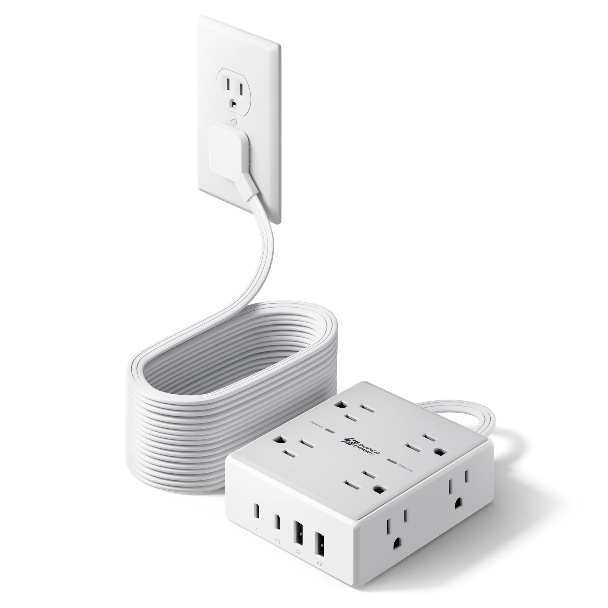 10ft Extension Cord with Surge Protection