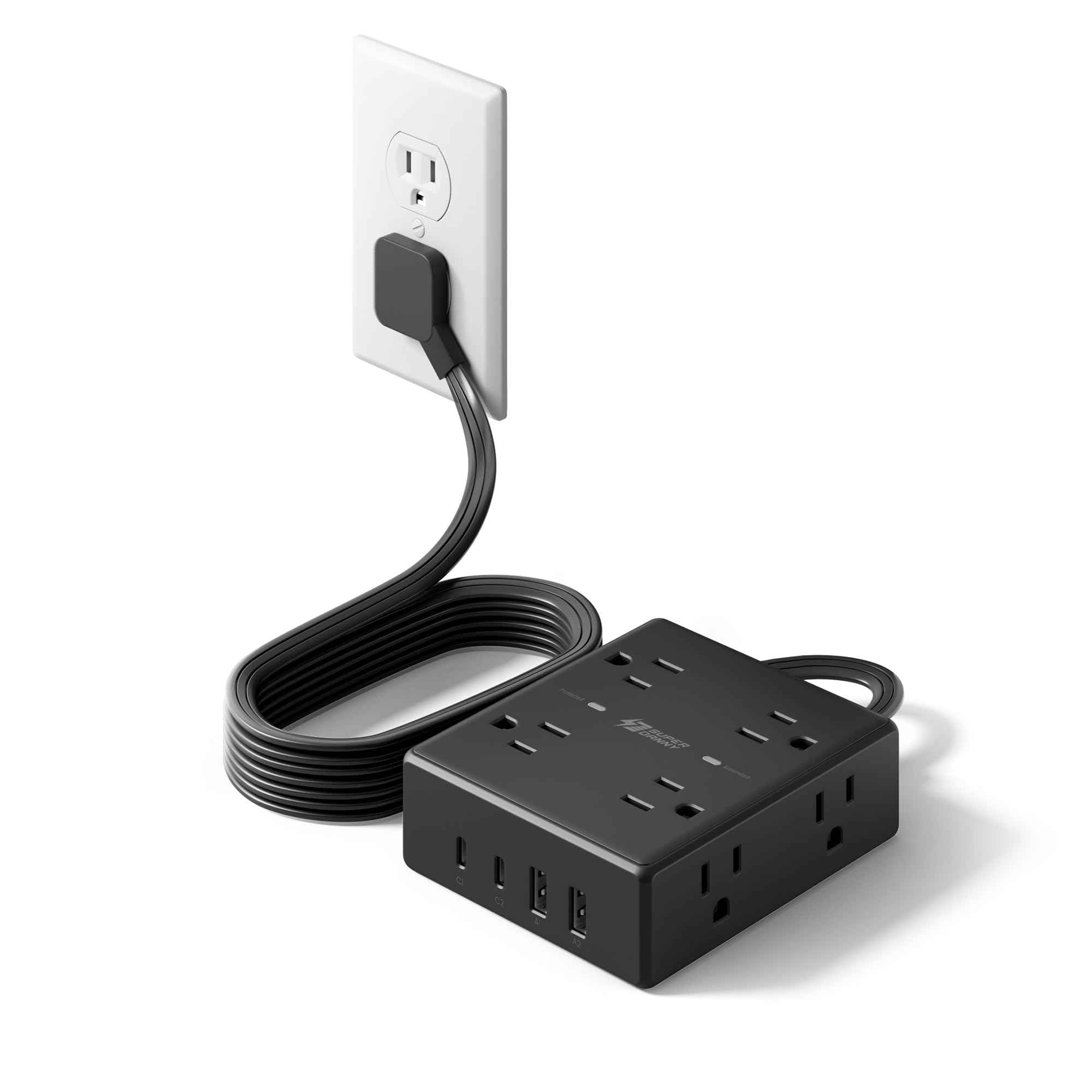 10ft Extension Cord with Surge Protection