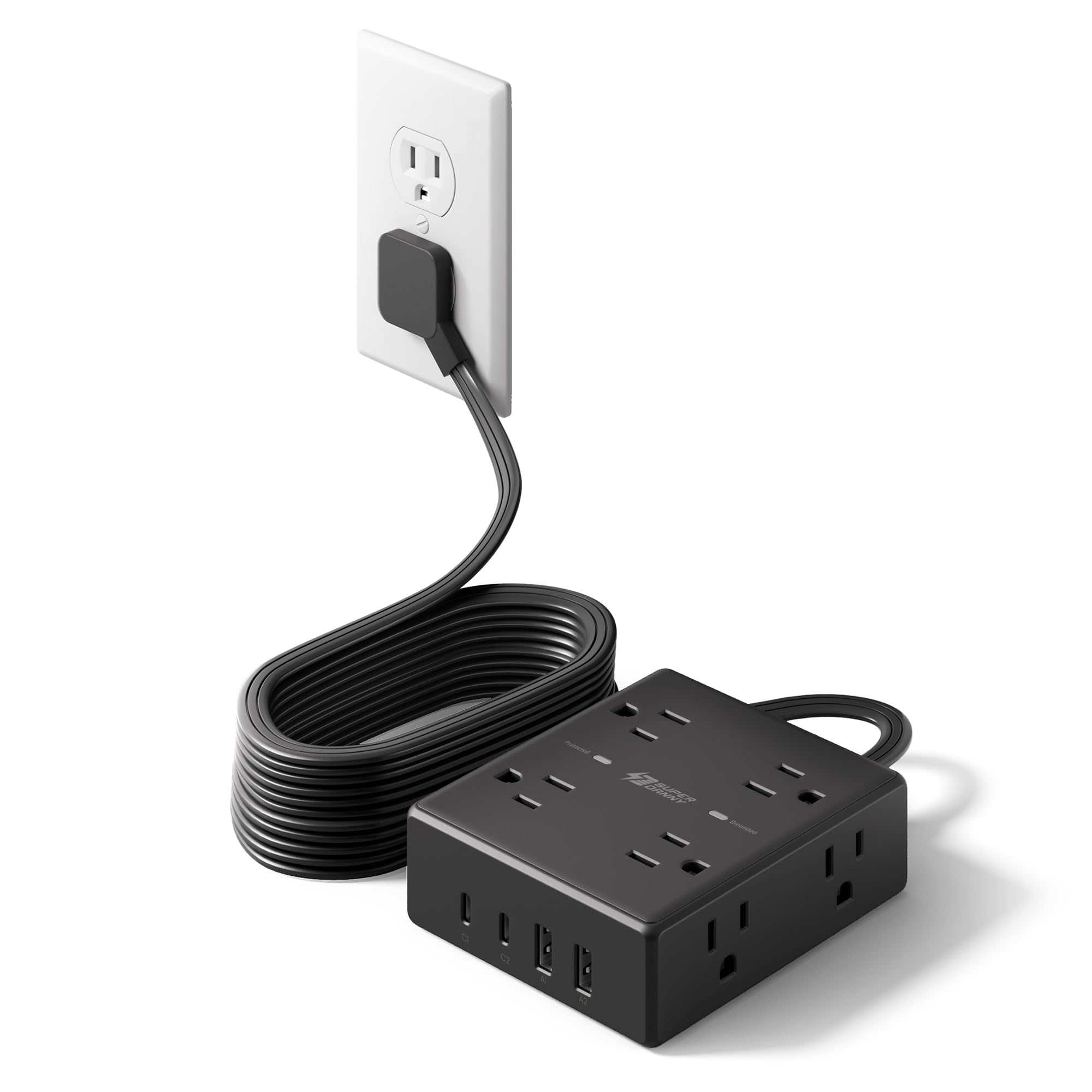 10ft Extension Cord with Surge Protection