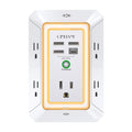 5-Outlet Wall Charger with USB Ports