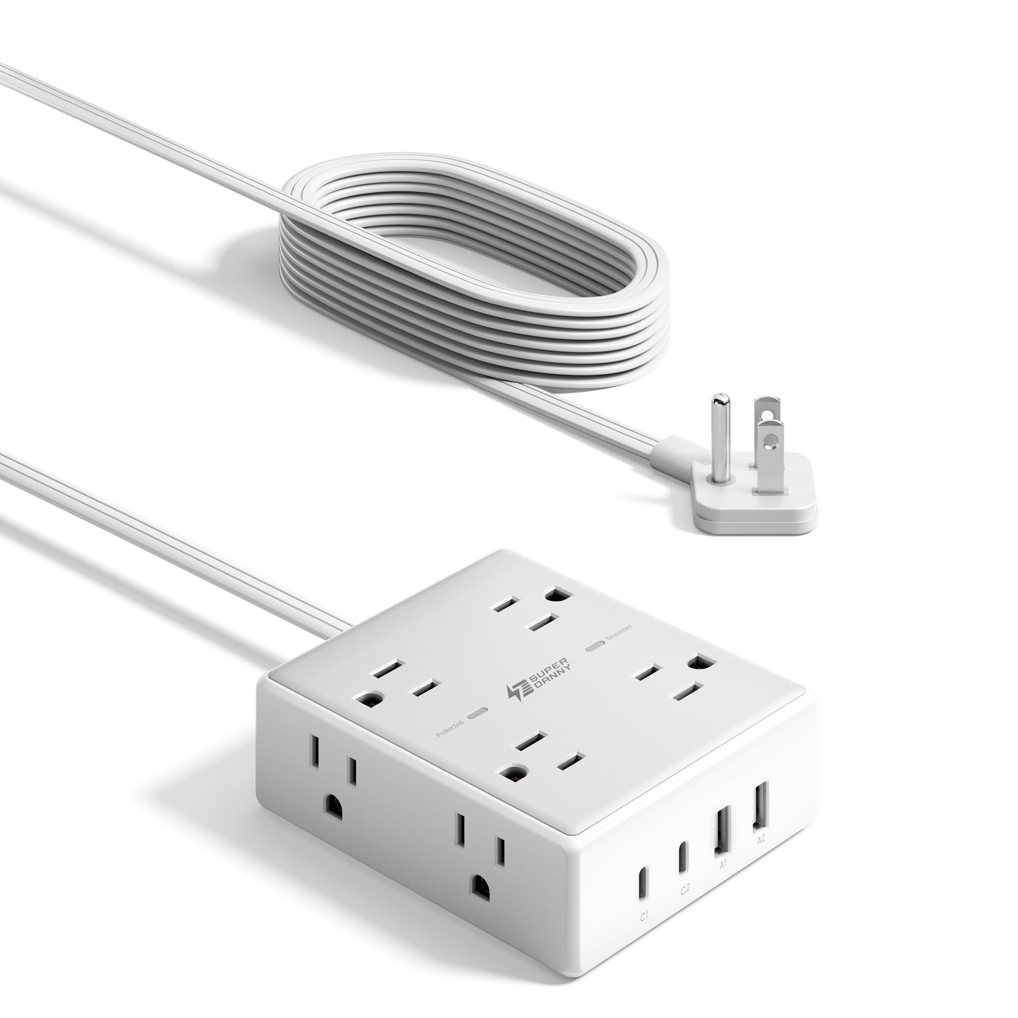 10ft Extension Cord with Surge Protection