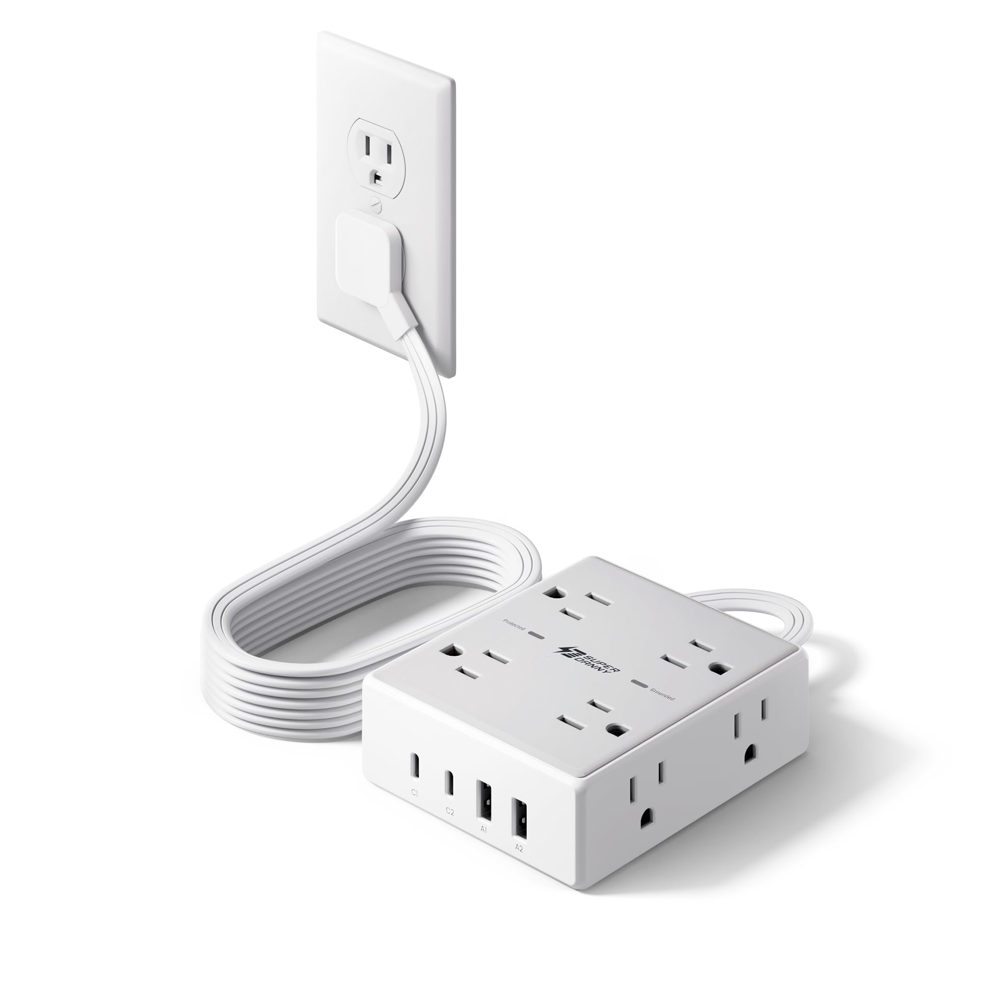 10ft Extension Cord with Surge Protection