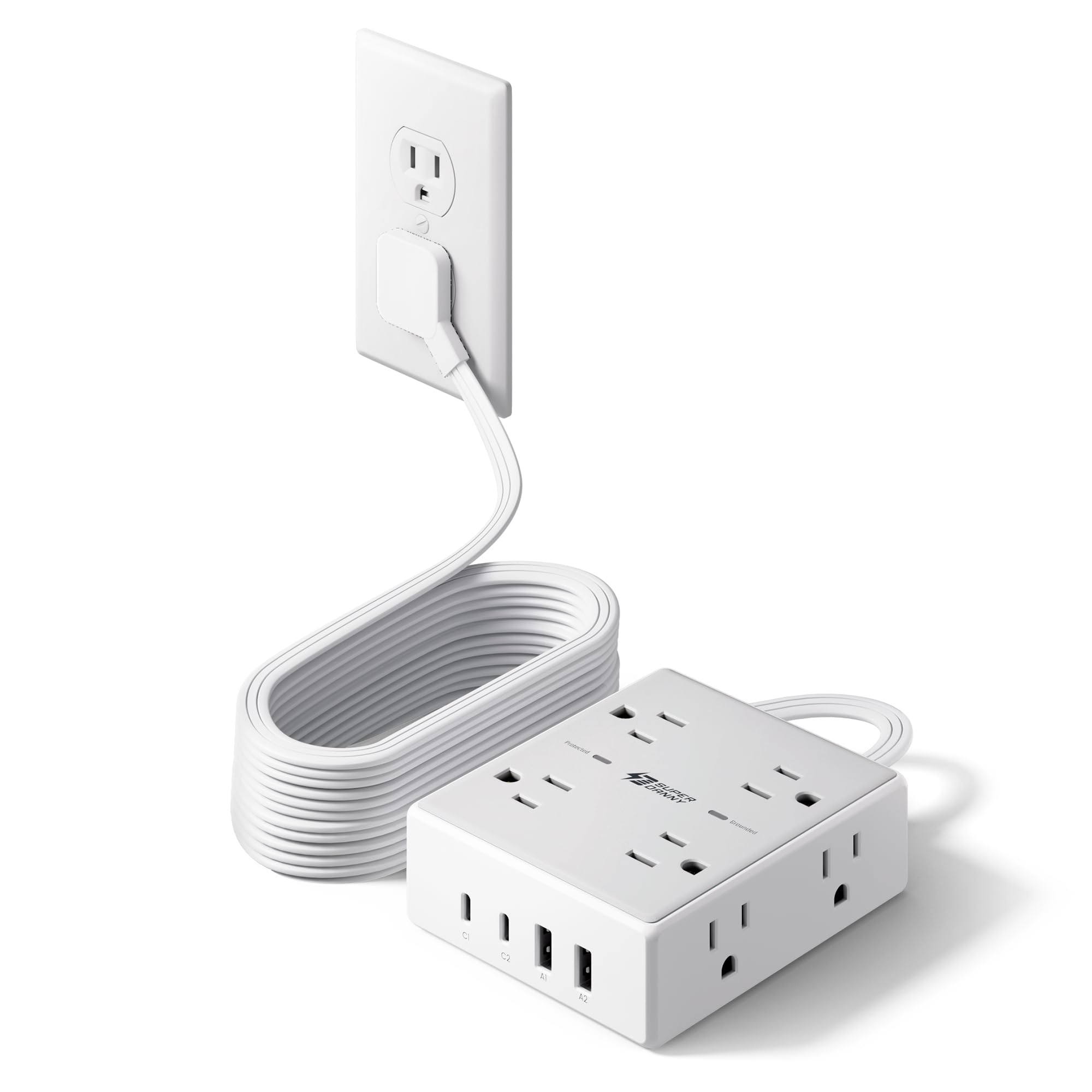 10ft Extension Cord with Surge Protection