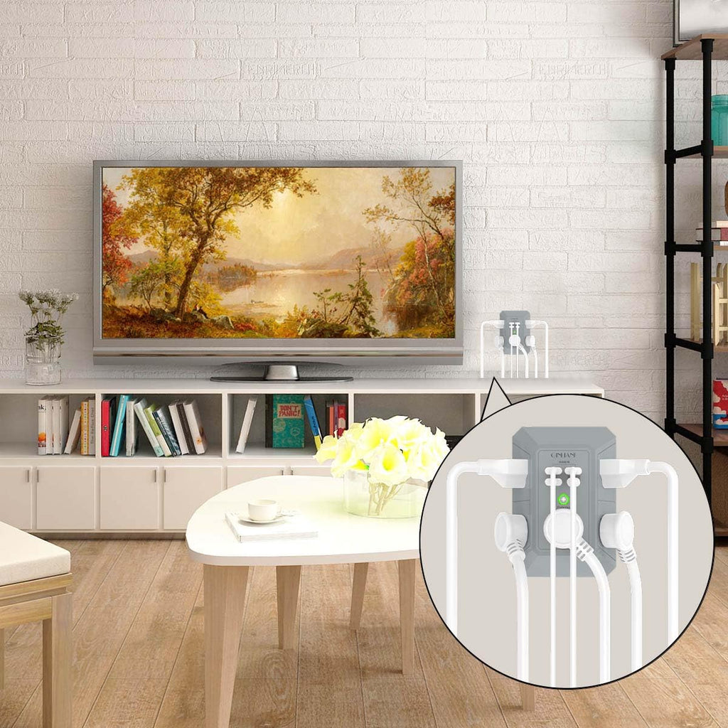 5-Outlet Wall Charger with USB Ports