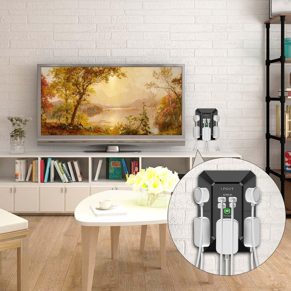 5-Outlet Wall Charger with USB Ports