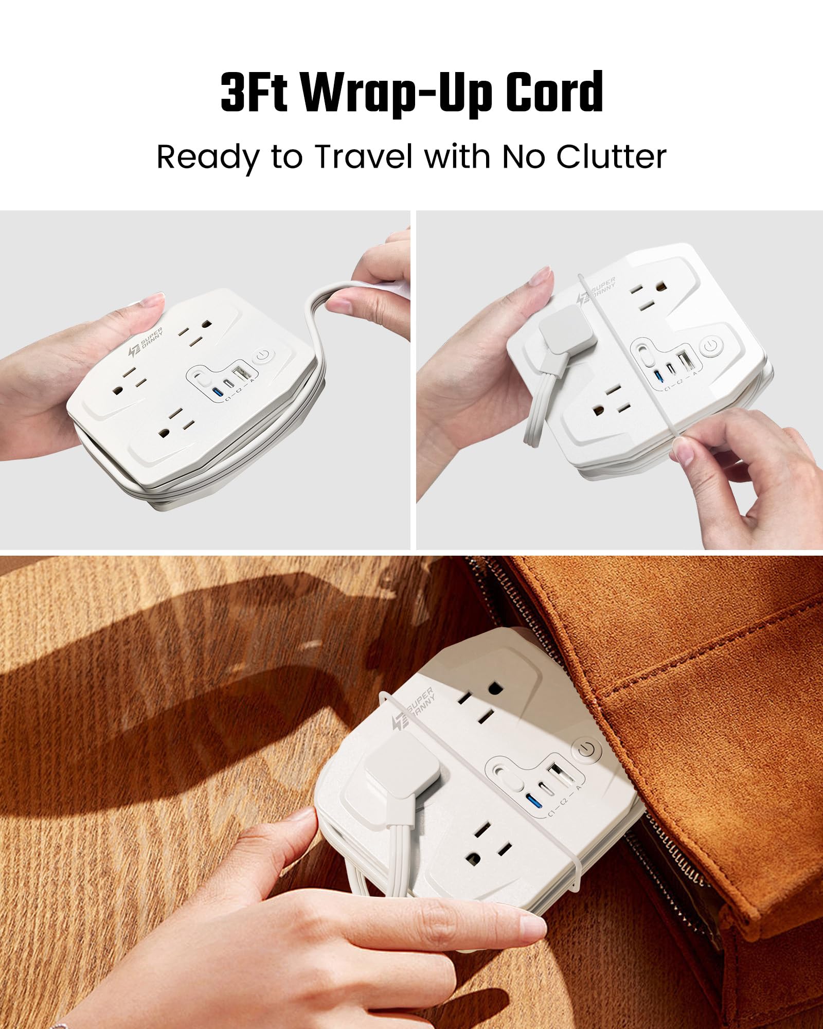 10ft Extension Cord with Surge Protection